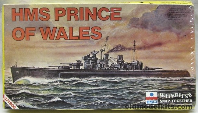 ESCI 1/1200 HMS Prince of Wales Battleship, 420 plastic model kit